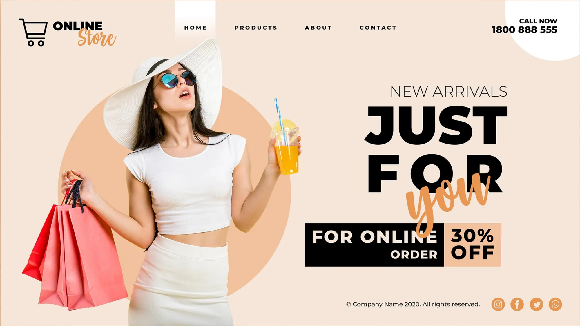 Shopify theme landing page